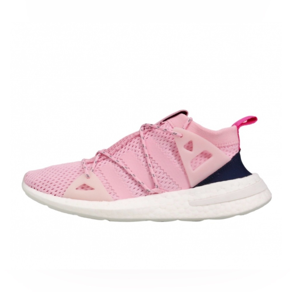 adidas Pink and Navy Women's Sneakers - Picture 5 of 15